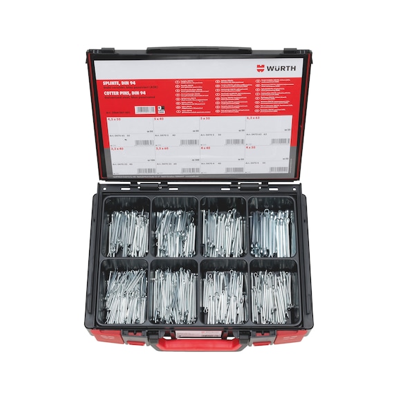 картинка ШПЛИНТ-SYSKO-ISO1234-ST-(A2K)-475PCS SYSTEMKOFFER от магазина Вюрт